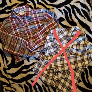 1 LEFT...xxxxxxx.. 1 flannel shirts